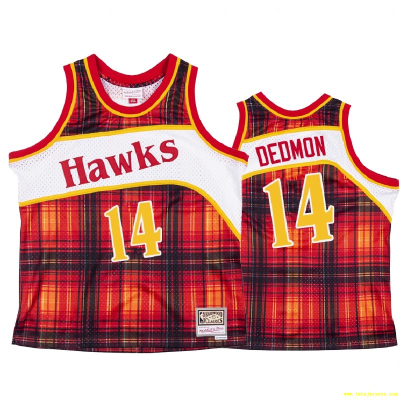 Atlanta Hawks Dewayne Dedmon Red Hawks Hardwood Classics Private School Jersey