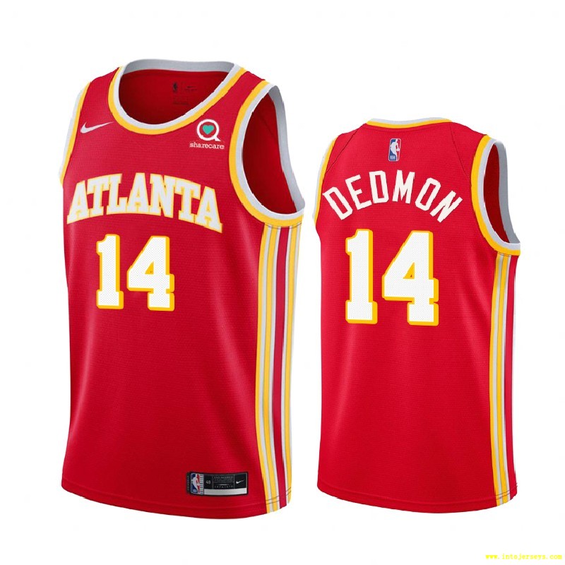 Atlanta Hawks Dewayne Dedmon Red Icon Edition Jersey Men