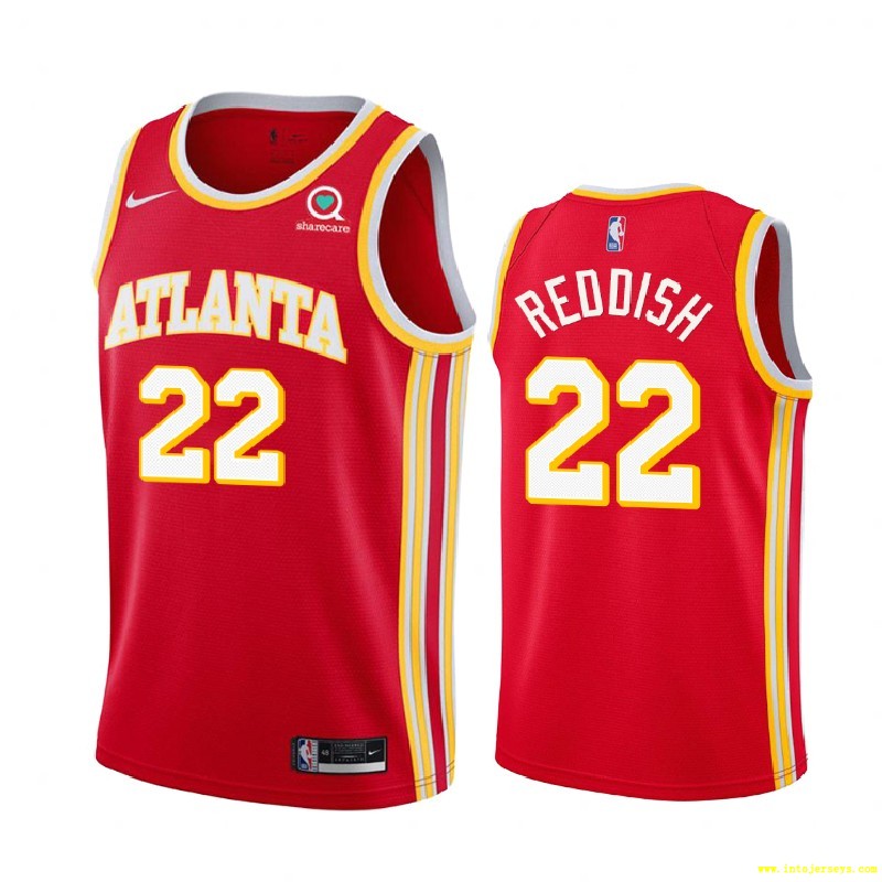 Atlanta Hawks Cam Reddish Red Icon Edition Jersey Men